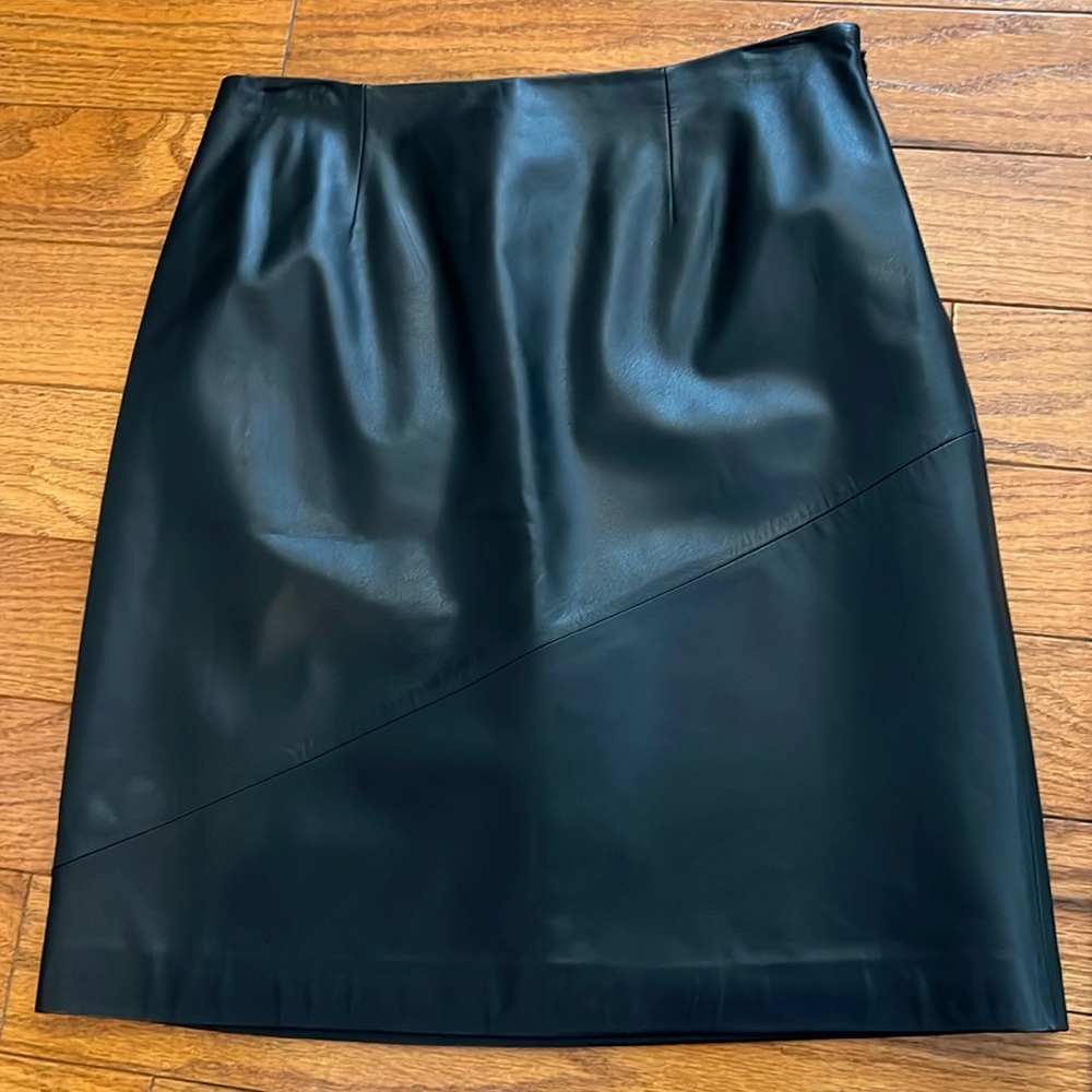 Never worn, leather skirt
